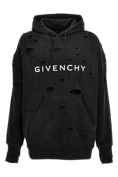 givenchy hoodie junior|Givenchy hoodie with holes.